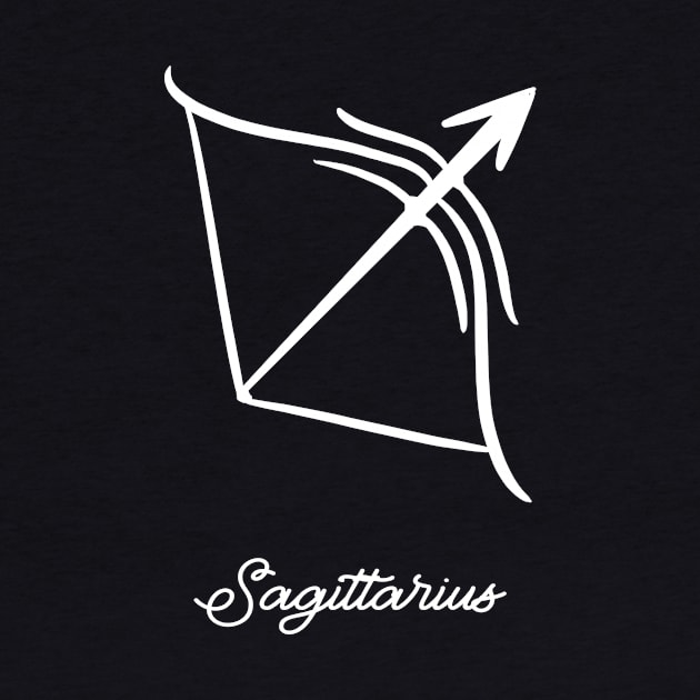 Sagittarius One Line Horoscope Outline Zodiac Sign by amango